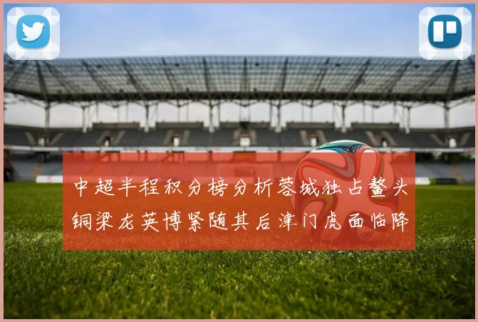 中超半程积分榜分析蓉城独占鳌头铜梁龙英博紧随其后津门虎面临降级危机